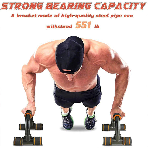 H Shaped Push Up Bars Home Fitness Equipment For Chest Arm Shoulder Training Green Push Up Stands