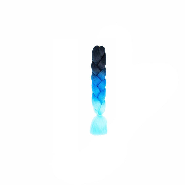 Coloured Jumbo Braiding Braids Twist Hight Temperature Kanekalon 1# Hair Extensions