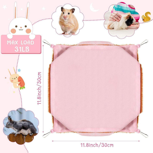 Hanging Hammock Nest Bed For Hamster Guinea Pig Ferret Rat Mice Cage Warmer Toy Green Rabbit Small Animal Supplies