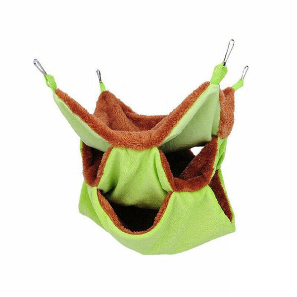 Hanging Hammock Nest Bed For Hamster Guinea Pig Ferret Rat Mice Cage Warmer Toy Green Rabbit Small Animal Supplies