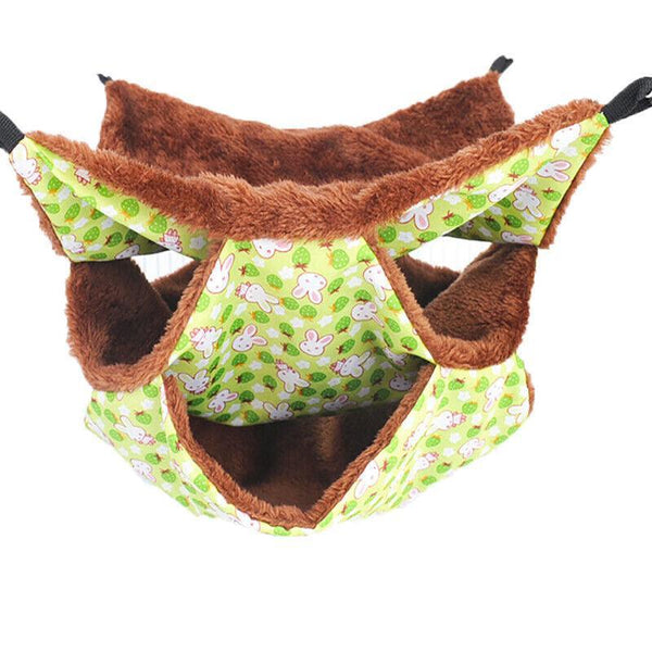Hanging Hammock Nest Bed For Hamster Guinea Pig Ferret Rat Mice Cage Warmer Toy Green Rabbit Small Animal Supplies