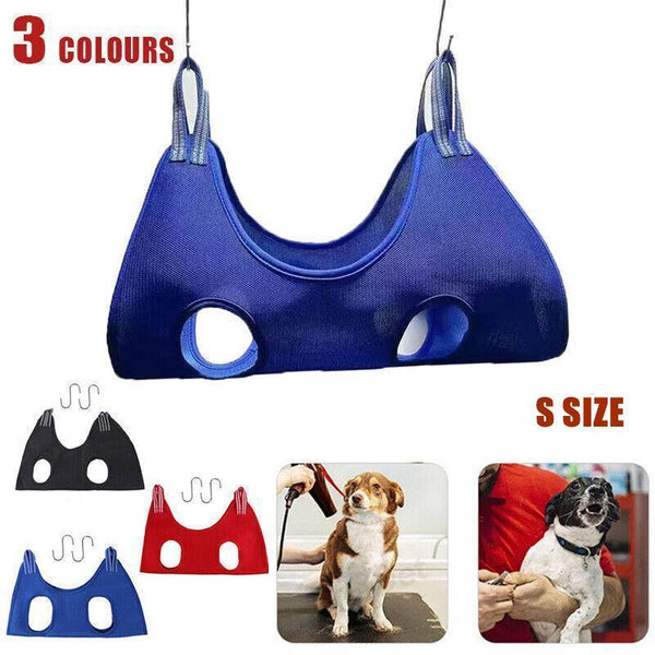 S Size Hammock Helper Pet Dog Cat Grooming Restraint Bags For Bathing Trimming Nail Red Dog Grooming