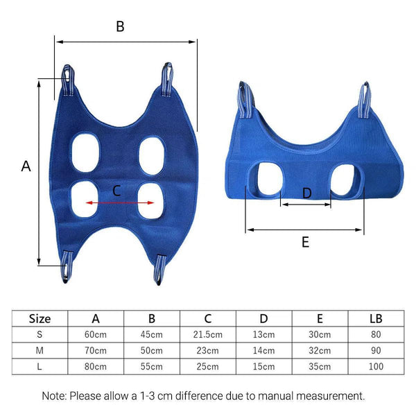 S Size Hammock Helper Pet Dog Cat Grooming Restraint Bags For Bathing Trimming Nail Red Dog Grooming