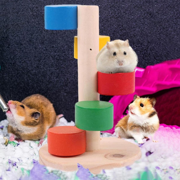 Hamster Toys Colorful Cloud Ladder Climbing Exercise Play Stairs For Cage Small Animal Supplies