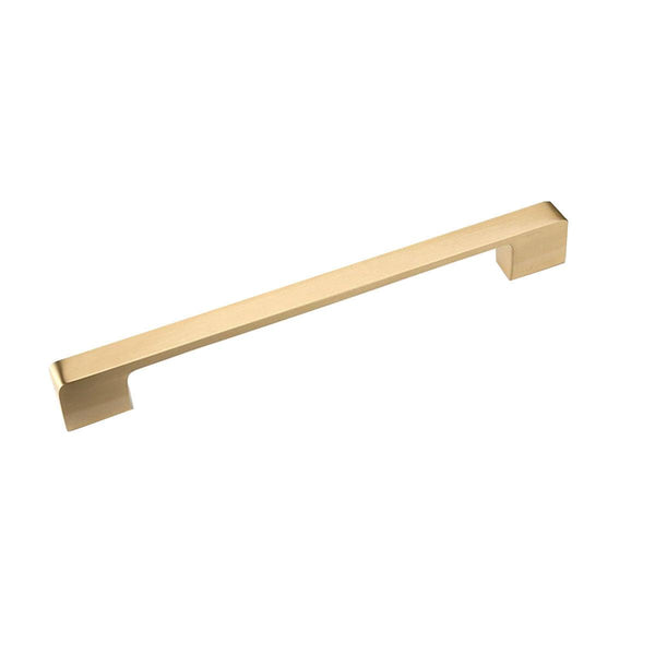 Modern Simple Handle Wardrobe Cabinet Drawer Pull All Copper Gold Door 192Mm Cabinet Pulls