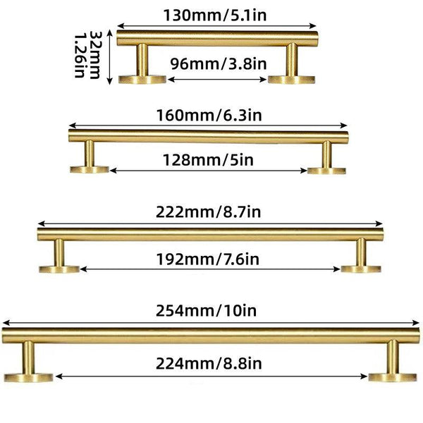 Style Cabinet Handles Drawer Pull Knob 4 Sizes For Wardrobe Door 192Mm Cabinet Pulls