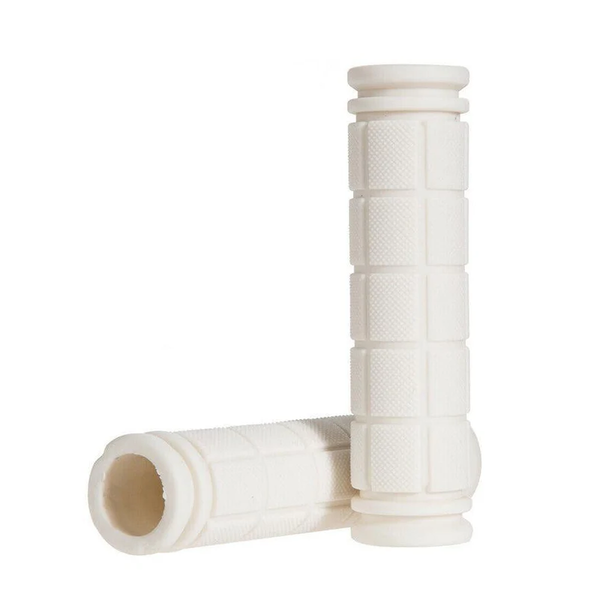 Rubber Grips For Bmx Mtb Cycle Road Mountain Bike Scooter Bicycle Handle Bar White Handlebars