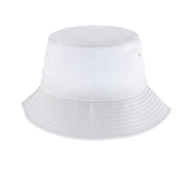 Unisex Men Women Washed Cotton Outdoor Camping Sports Bucket Fisherman Blue 2 Hats