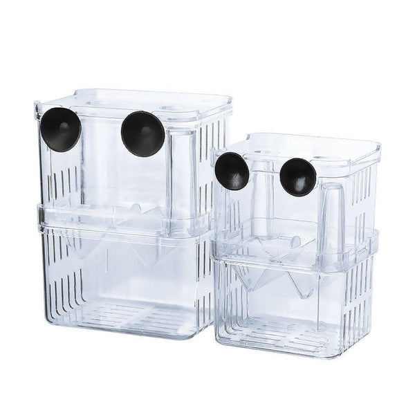 Guppy Breeding Aquarium Fish Tank Hatchery Isolation Breeder Rearing Box L 13*10*7Cm Aquariums