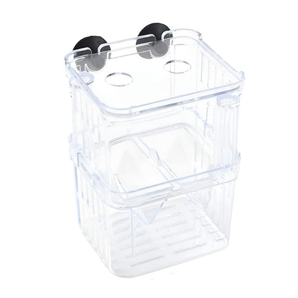 Guppy Breeding Aquarium Fish Tank Hatchery Isolation Breeder Rearing Box L 13*10*7Cm Aquariums