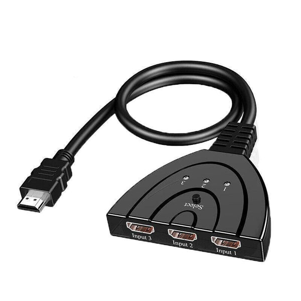 Hdmi Switch Splitter 3 In 1 5 Or 2 1080P 4K Manual Remote Options Ir Power Cables & Connectors