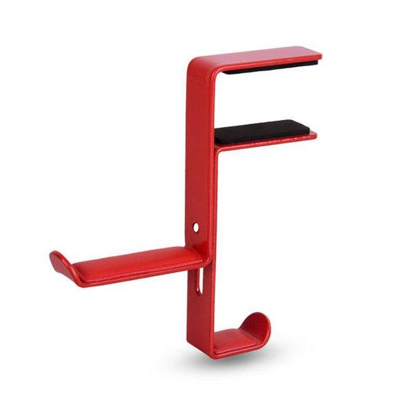 Metal Earphone Headset Desks Display Stand Hanger Holder Headphone Bracket Hook Red Mounts & Holders