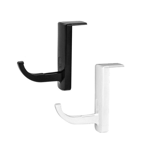 Universal Headphone Hook Desk Edge Mount Adhesive Headset Holder White Mounts & Holders