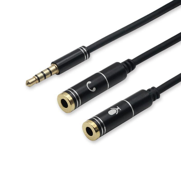 3.5Mm Aux Cable Mic Audio Splitter Extension Headphone Adapter Male To Female 2 1 Jack Cables & Adapters