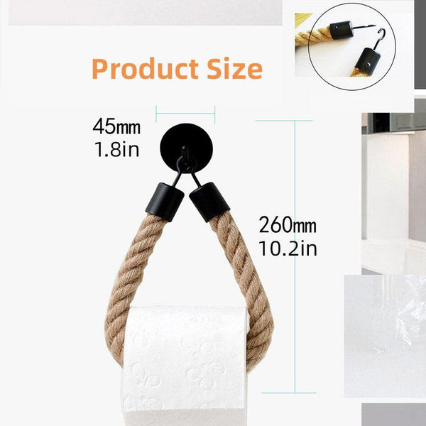 Black Wall Mounted Paper Towel Holder Hanging Roll Dispenser Kitchen Storage Paper Towel Holders