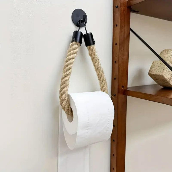 Black Wall Mounted Paper Towel Holder Hanging Roll Dispenser Kitchen Storage Paper Towel Holders