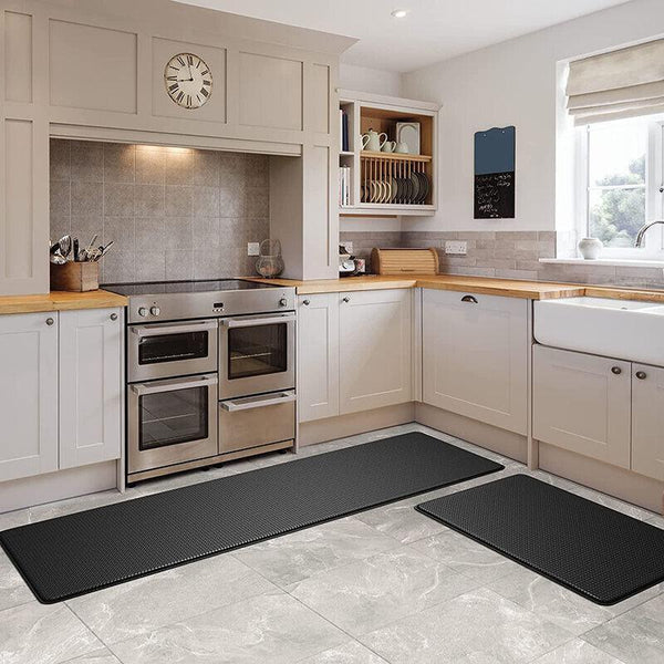 44X150cm Non Slip Waterproof Kitchen Door Mat Floor Rug Carpet Anti Oil Easy Clean Blue Door Mats & Floor Mats