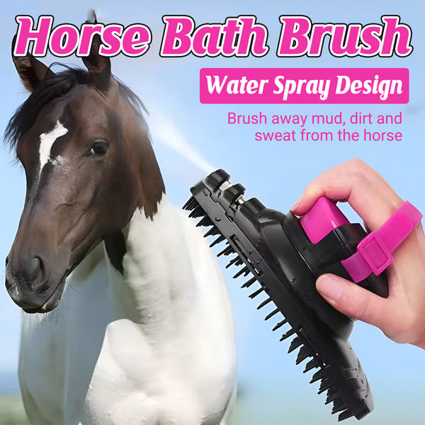 Horse Bath Brush Grooming Massage Comb Soft Bristle Cleaning Tool For Equine Use Horse Grooming Brushes