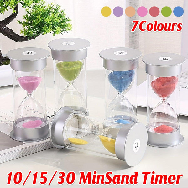 10/15/30 Minute Hourglass Timer Sand For Home Office And Classroom Use Yellow 10Min Timers