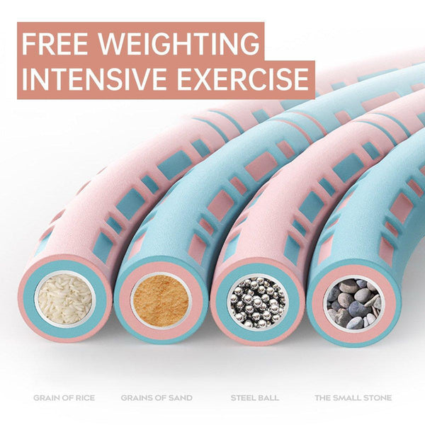 Detachable Weighted Hula Hoop Fitness Equipment For Home Exercise Use Hula Hoops