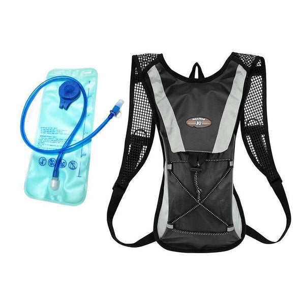 Hydration Pack Backpack Bag With 2L Water Bladder For Hiking Camping Cycling Running Black Hydration Packs