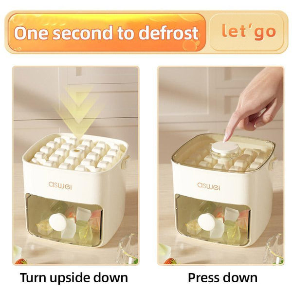 Ice Compartment Cube Mold Plastic Making Box And Holder Ice Cubes Trays & Moulds