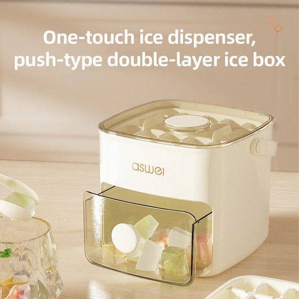 Ice Compartment Cube Mold Plastic Making Box And Holder Ice Cubes Trays & Moulds