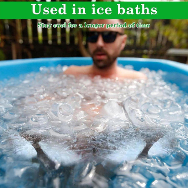 2Pcs Reusable Silicone Ice Blocks Large Cube Tray For Drinks And tails Ice Cubes Trays & Moulds