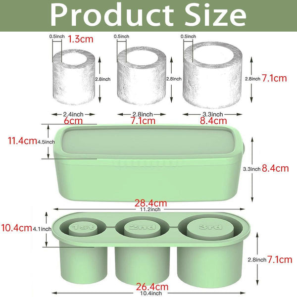 Silicone Ice Cube Tray For 20Oz 30Oz 40Oz Tumbler Easy Release Reusable Mold Ice Cubes Trays & Moulds