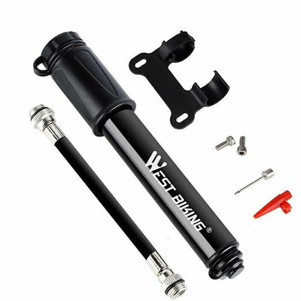Aluminium Mini Bicycle Air Pump Bike Hand Ball Inflator Portable Cycling Tyre Pumps