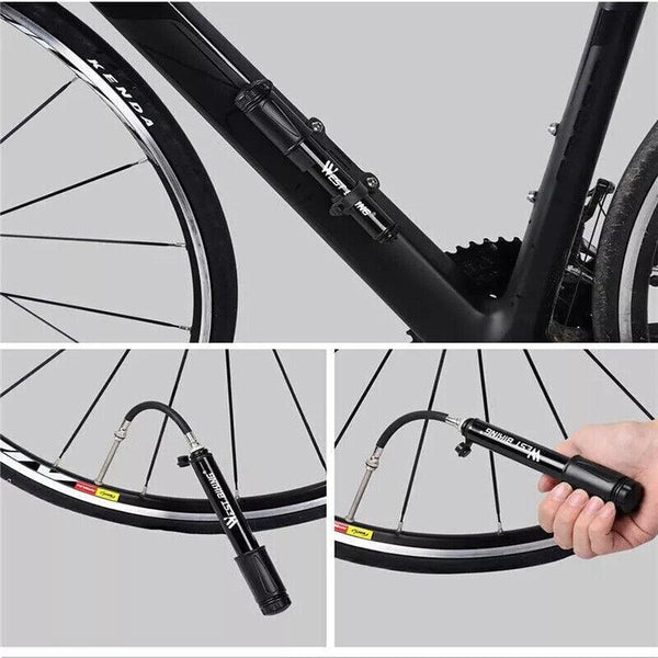 Aluminium Mini Bicycle Air Pump Bike Hand Ball Inflator Portable Cycling Tyre Pumps