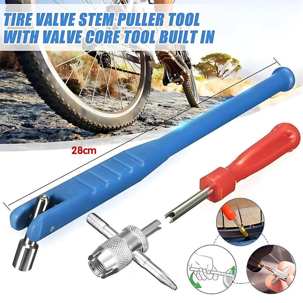 3Pcs Car Tyre Valve Stem Puller Base Quick Remover Tire Repair Installer Tool Tyre Accessories