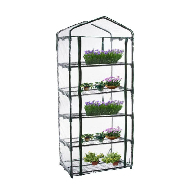 5 Tier Garden Pvc Plant Insulation Warming Shed Conservatory Cover No Brackets Plant Stands