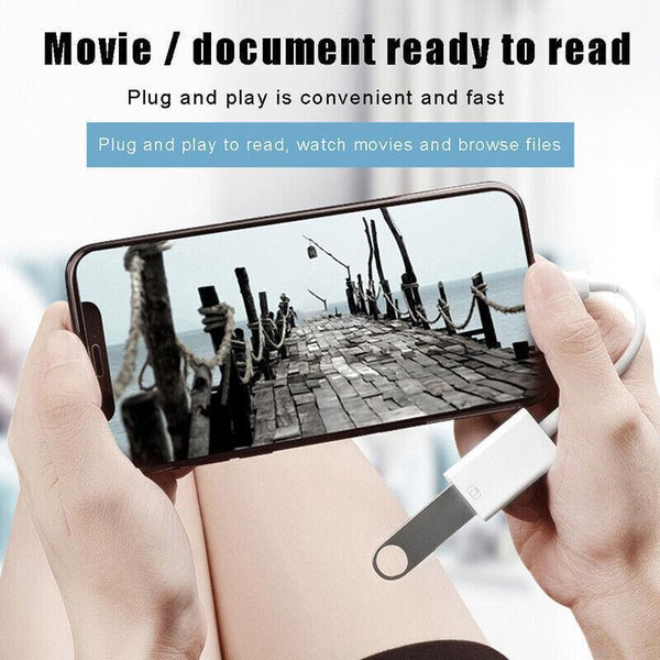 For Iphone Or Type C To Usb Otg Data Cable Adapter Male 3.0 Female Converter Ios Cables & Adapters