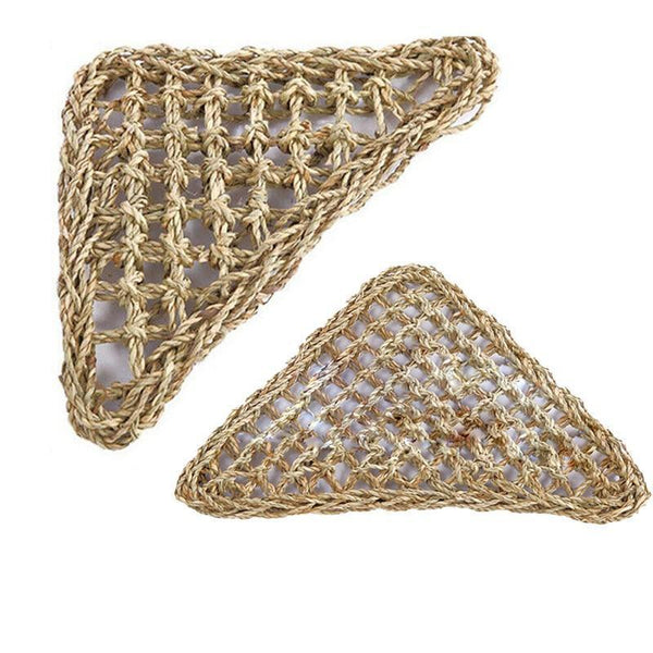 Comfortable And Natural Straw Reptile Bed Hammock For Basking Relaxation 20*20*28Cm Reptiles