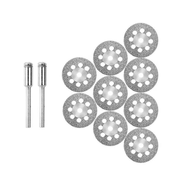 12Pcs Diamond Cut Discs Blades Drill Bit Set For Dremel Rotary Tool Multi Use Drill Bits