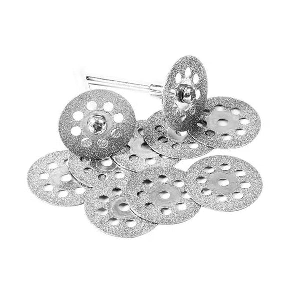 12Pcs Diamond Cut Discs Blades Drill Bit Set For Dremel Rotary Tool Multi Use Drill Bits