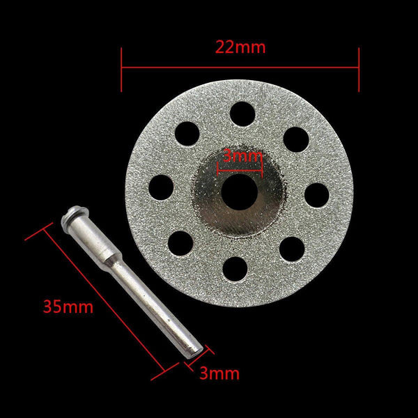 12Pcs Diamond Cut Discs Blades Drill Bit Set For Dremel Rotary Tool Multi Use Drill Bits