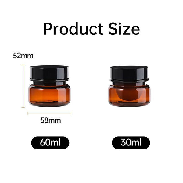 10Pcs Pet Plastic Cosmetic Bottles Refillable Travel Face Cream Containers 30Ml Brown+Black Double Travel Bottles & Containers
