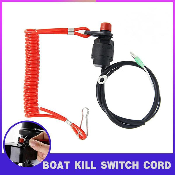 Boat Outboard Engine Motor Kill Stop Switch Emergency Tether Lanyard For Yamaha Other Safety Equipment
