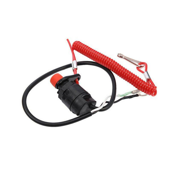 Boat Outboard Engine Motor Kill Stop Switch Emergency Tether Lanyard For Yamaha Other Safety Equipment