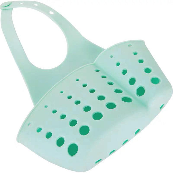 2Pcs Kitchen Drain Holder Sponge Sink Storage Rack Basket Organizer Shelf Bathroom Green Sink Organisers