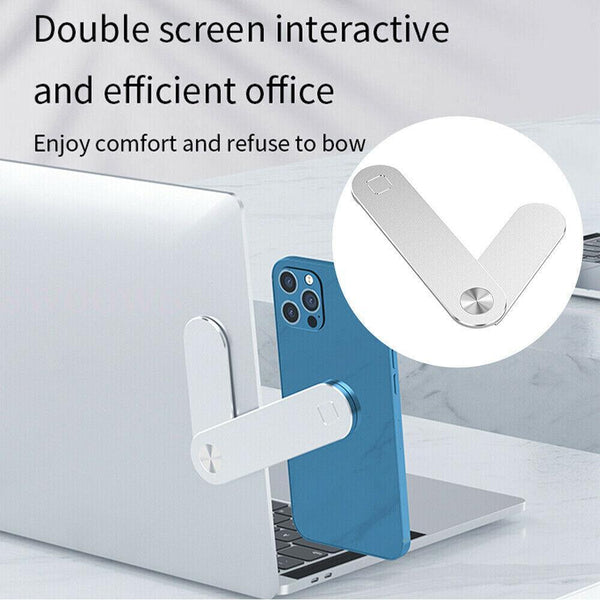 Side Mount Clip Phone Holder For Laptop Adjustable Portable Screen Bracket Pink Mounts & Holders