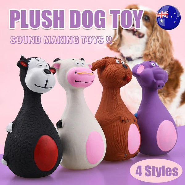 Latex Squeaky Dog Toy Interactive Chew For Puppies And Dogs Brown Dog Toys