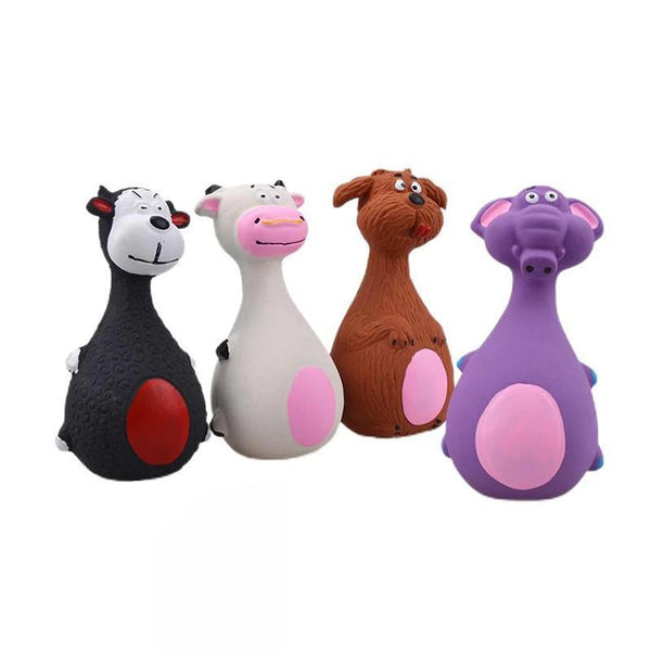 Latex Squeaky Dog Toy Interactive Chew For Puppies And Dogs Brown Dog Toys