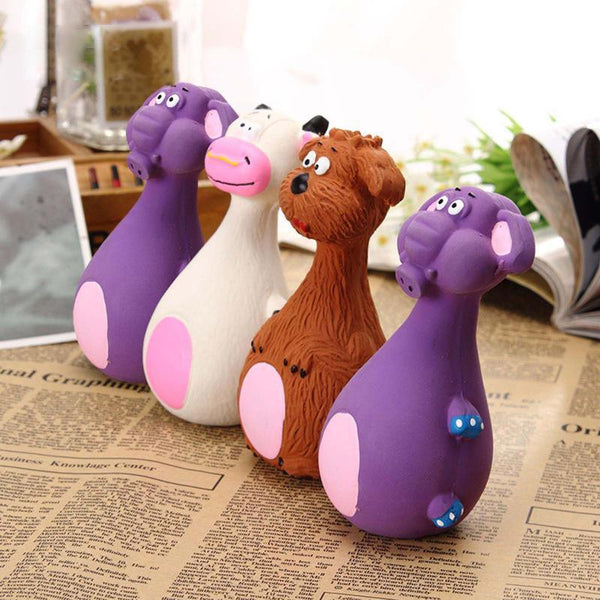 Latex Squeaky Dog Toy Interactive Chew For Puppies And Dogs Brown Dog Toys