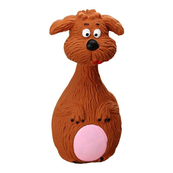 Latex Squeaky Dog Toy Interactive Chew For Puppies And Dogs Brown Dog Toys