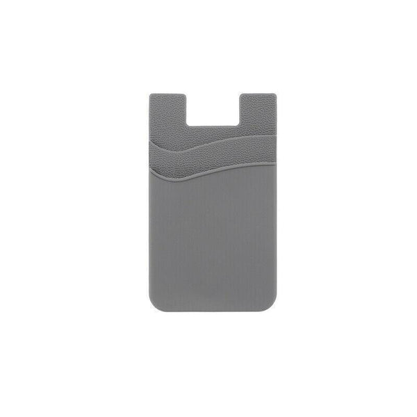 Silicone Phone Card Holder Double Layer Adhesive Wallet With 3M Backing Cases Covers & Skins