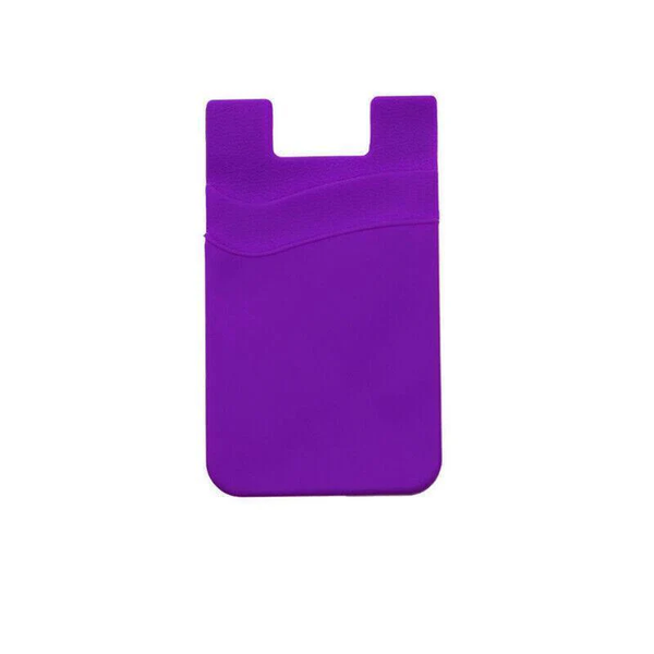 Silicone Phone Card Holder Double Layer Adhesive Wallet With 3M Backing Cases Covers & Skins