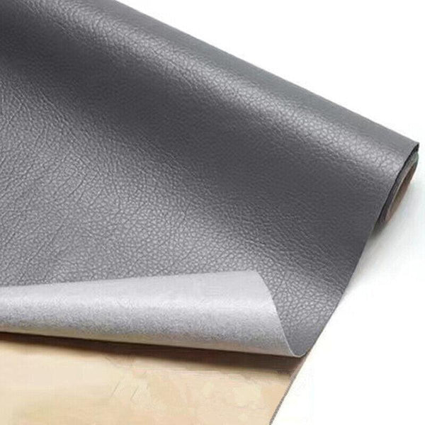 2X Self Adhesive Leather Repair Patches Kit For Sofa Couch Auto Interior Use Dark Grey Other Leather Tools